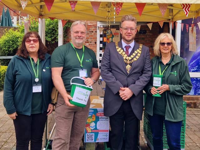 Mayor Tim Dixon at a recent Town Council Event with Aylesbury Foodbank 