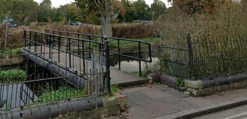 The section of footpath shown in the background is the area affected (Credit: Google Maps)