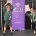 Cub Scouts with their awards