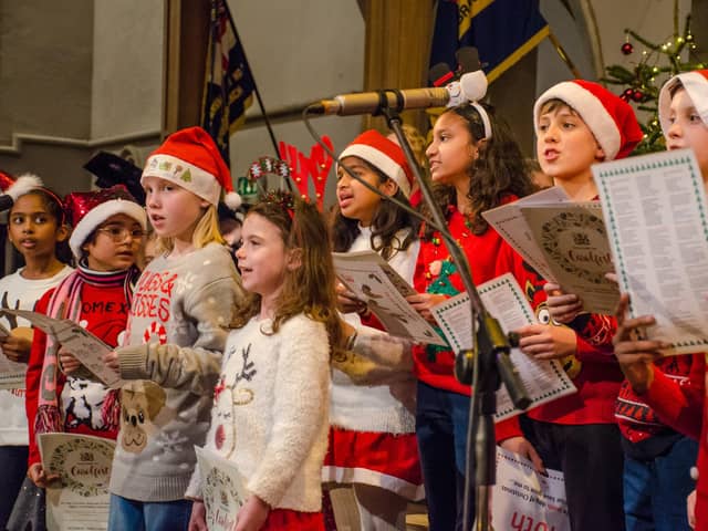 Local school carols will lead the singing, photo from Phil Richards