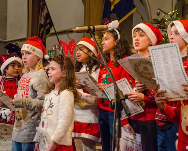 Local school carols will lead the singing, photo from Phil Richards