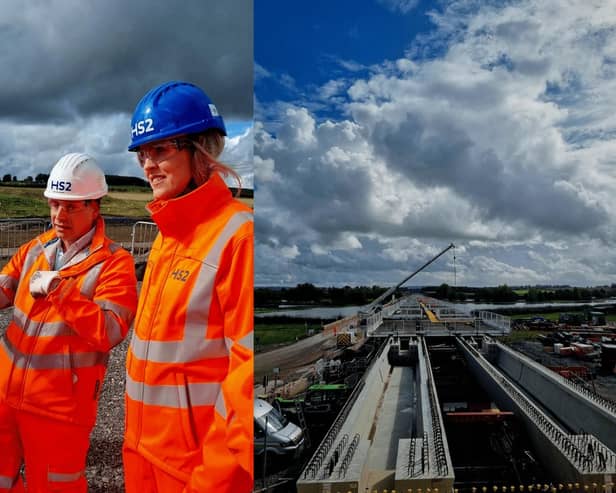 Laura Kyrke-Smith MP visits Thame Valley Viaduct near Aylesbury