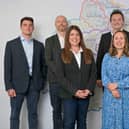 TOP TEAM: Property consultancy Vail Williams is strengthening its operations in Oxford, the Thames Valley and Surrey. Its team includes, from left, Surveyor George O’Connor, Regional Managing Partner Charlie Nicholson, Partner Maria Hoadley, Surveyor Natalie Furtado, Associate Luke Storey and Partner Kevin Cook.