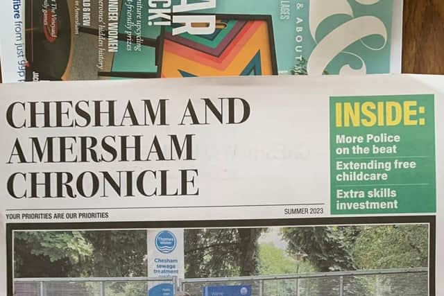 A leaflet resembling a newspaper that was released by the Conservative party