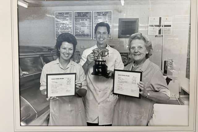 Rob with his late wife Lorraine, and former co-worker Peggy