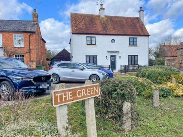 The house is right on The Green in the heart of Great Horwood