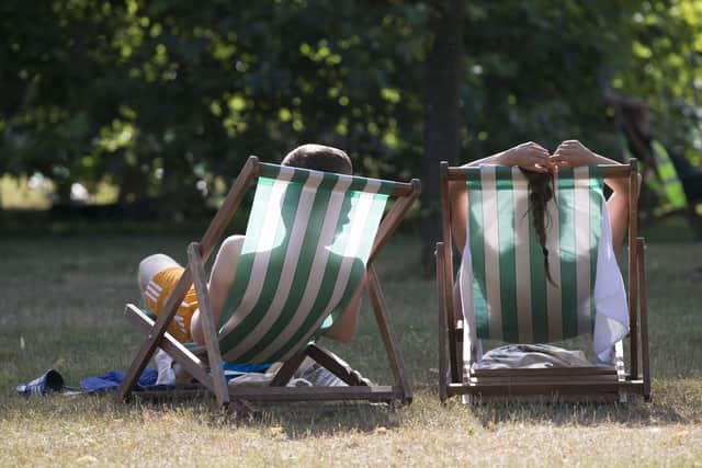 The Met Office has issued a heatwave alert as temperatures soar to their highest of the year.  (Photo by Oli Scarff/Getty Images)