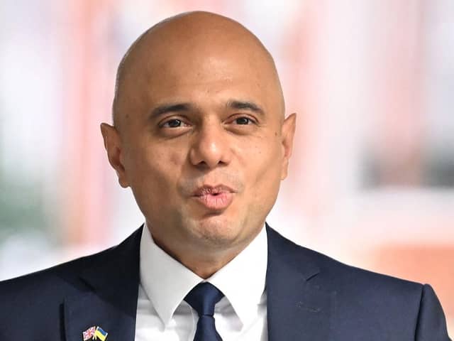 Former UK health secretary Sajid Javid 