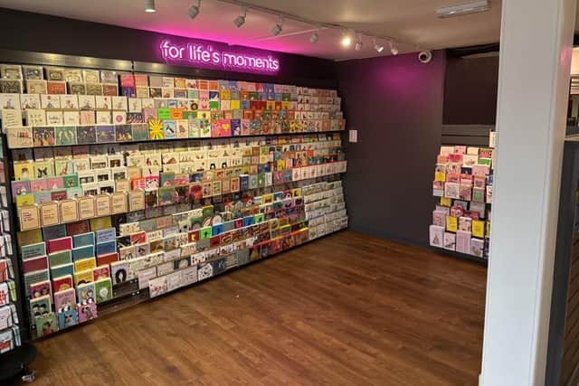 Hundreds of greeting cards can be found at the high street site