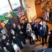 Mp Greg Smith and Buckingham councillors celebrate Boycott Farm Shop's 15th Birthday. 