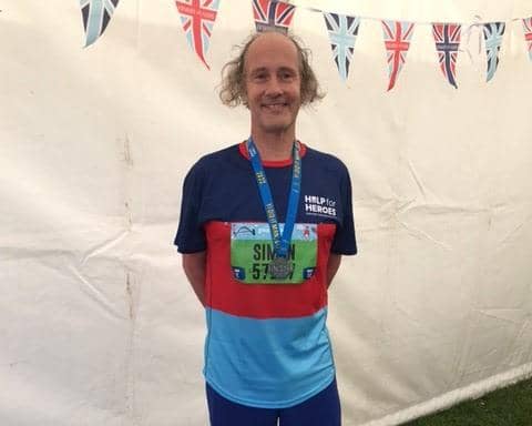 Simon is no stranger to half marathons.
