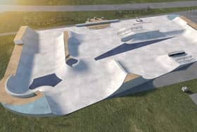 Digital impression of the new skate park