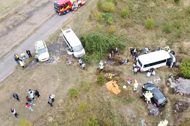 The major incident scenario at Westcott Venture Park