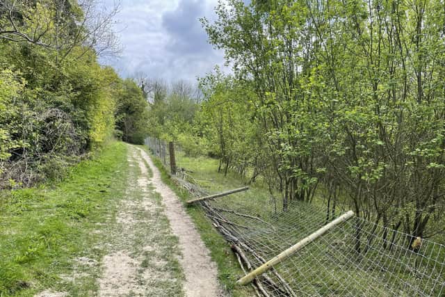 The fencing in Chesham must be removed, according to Bucks Council, photo from Charlie Smith Local Democracy Reporting Service