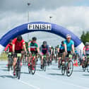 The finish line at Tour De Vale 2022, photo from Derek Pelling