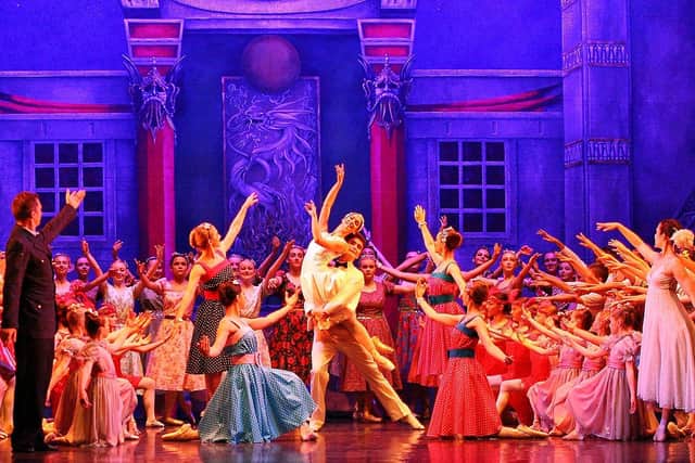 Cinderella in Hollywood production image