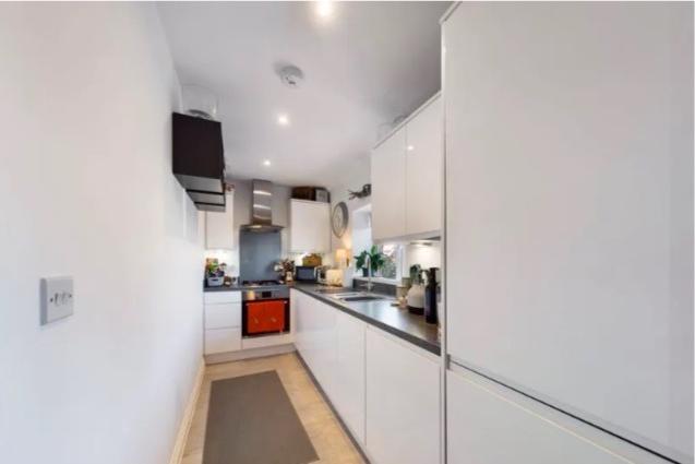 The galley kitchen