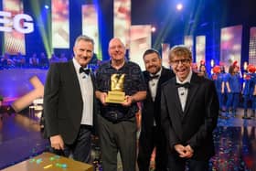 Robert Breakwell with The Last Leg presenters, 13th Dec 2024