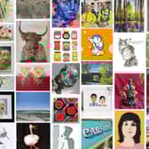 Some of the many artworks that will be on display at this year's Thame Art Crawl - 15-19 October