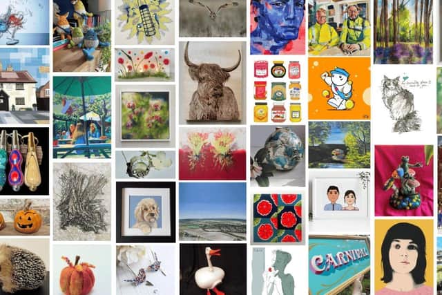Some of the many artworks that will be on display at this year's Thame Art Crawl - 15-19 October