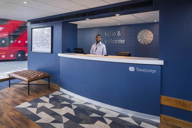 The new look receptions for selected Travelodge hotels, photo from Jonathan Cosh Visual Eye