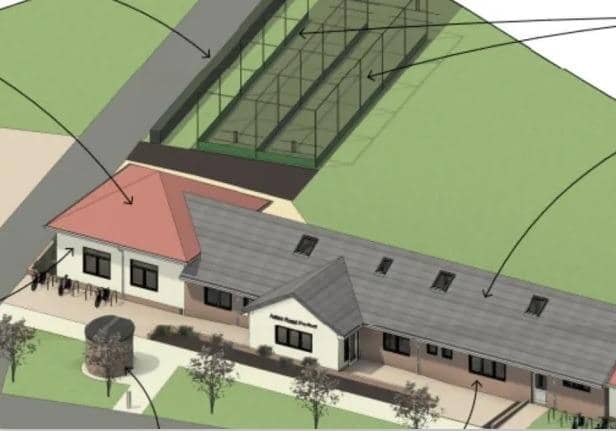 Designs for the new cricket ground