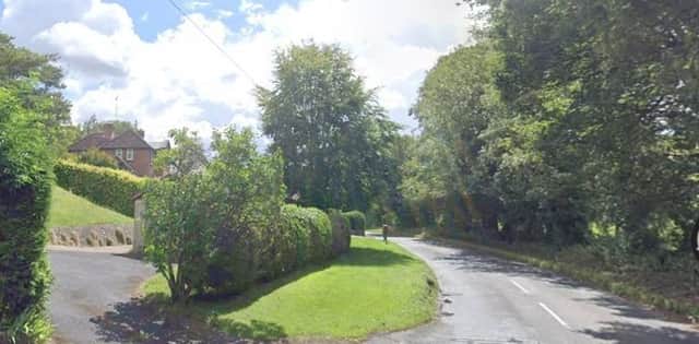 The theft took place along this road