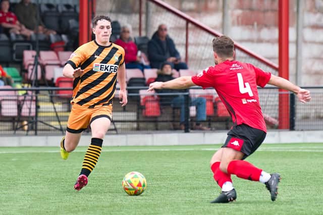 Action from Aylesbury's game at Cirencester. Photo: Mike Snell.