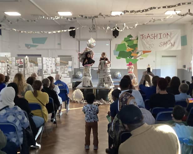 Elmhurst School's 'Trashion' show
