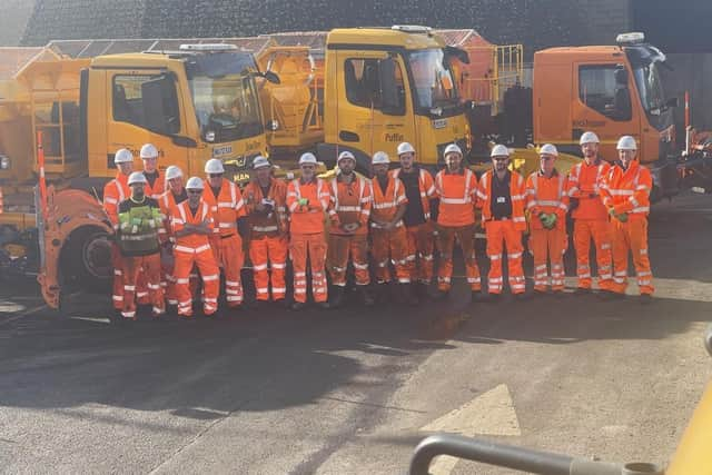 Members of the Bucks gritting team