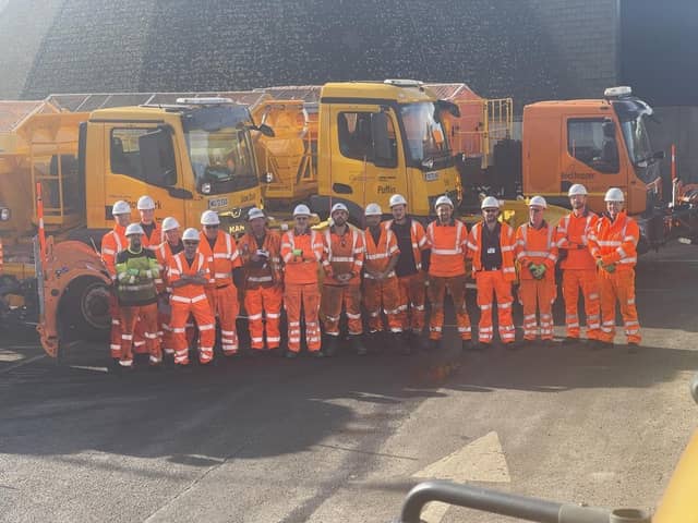 Members of the Bucks gritting team