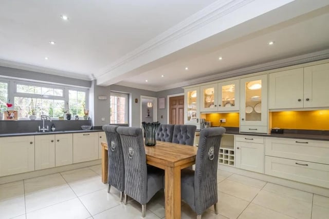 RCHID says the home has a high quality kitchen, constructed and installed by The Mereway Group. (Award winning manufacturers of bespoke, high end kitchens). Rangemaster cooker to remain as well as Miele dishwasher. Door to rear garden. Door to inner hallway with stairs to east wing.