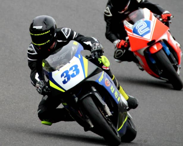 Mark Biswell pictured during the BMCRC season opener at Brands Hatch last weekend. Photo: James Beckett.