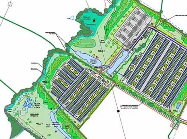 A sketch of the initial plans submitted last December