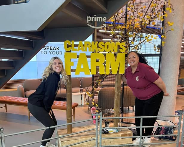 Olivia and Jemma at the Clarkson's Farm event - Animal News Agency