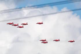 The RAF flying over Aylesbury, photo from Rupert Anson