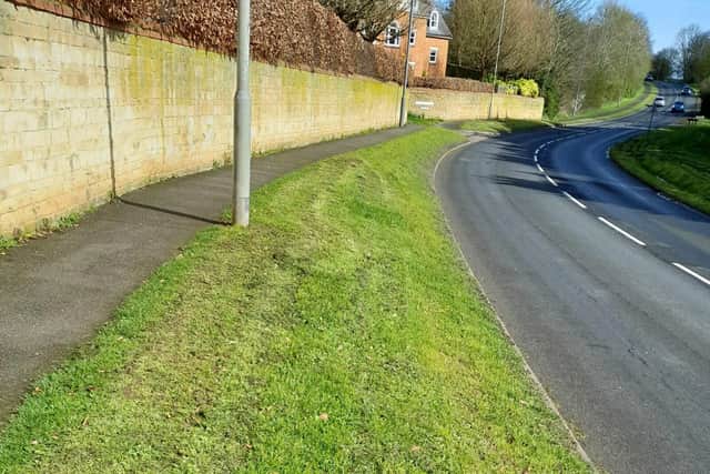 Verge after the final cut by Buckingham Town Council