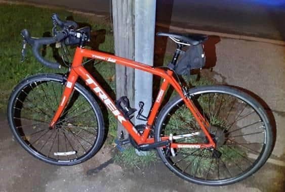 One of the bikes that was taken overnight