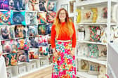 Jessica inside her pop up shop at the Bucks Goat Centre