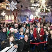 David Seaman opening the ice rink last year, photo from Rebecca Fennell photography