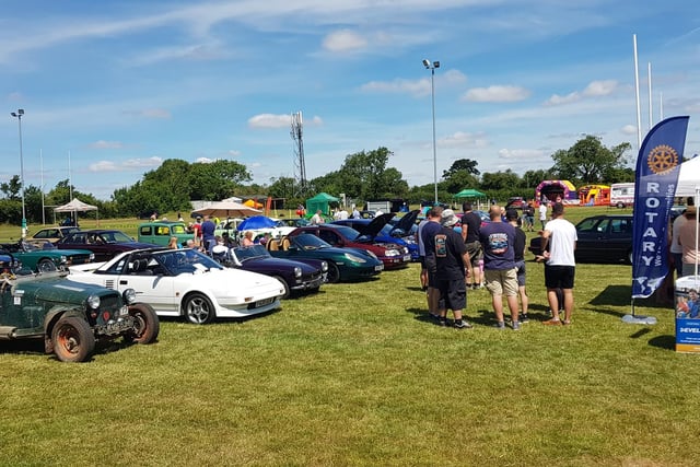 85 vehicles were displayed at the club's first ever classic car show