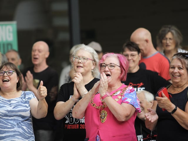 Aylesbury's Mayor enjoying the show. Photo: Jasmine Reed
