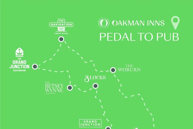 Luke Glynn's Pedal to Pub Map