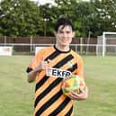 Morison Hashii with the match ball following his treble.