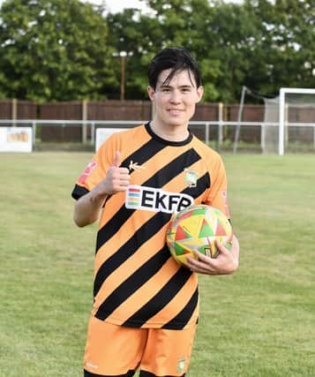 Morison Hashii with the match ball following his treble.