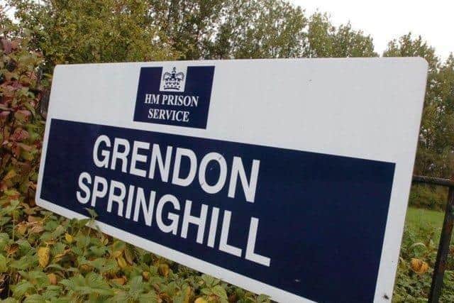Signage outside the adjacent prison to the approved site