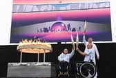 The Paralympic flame has been lit by British Paralympians Helene Raynsford and Gregor Ewan. Photos: National World