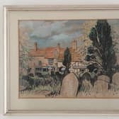 A painting by artist Stuart Tresilian was gifted to former neighbour Trevor Goosey