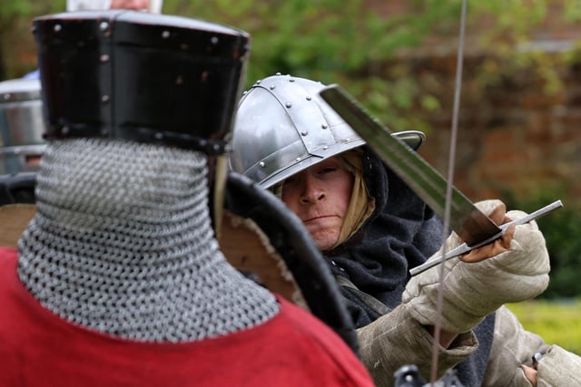Old style combat demonstrations were held at Discover Bucks Museum. Photo from Damon Mitchell