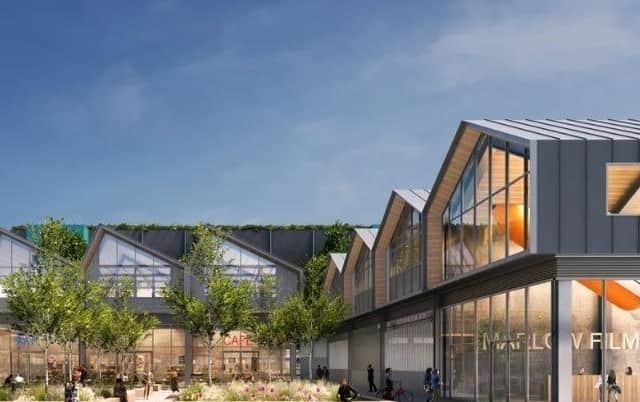 An artist's impression of the site
